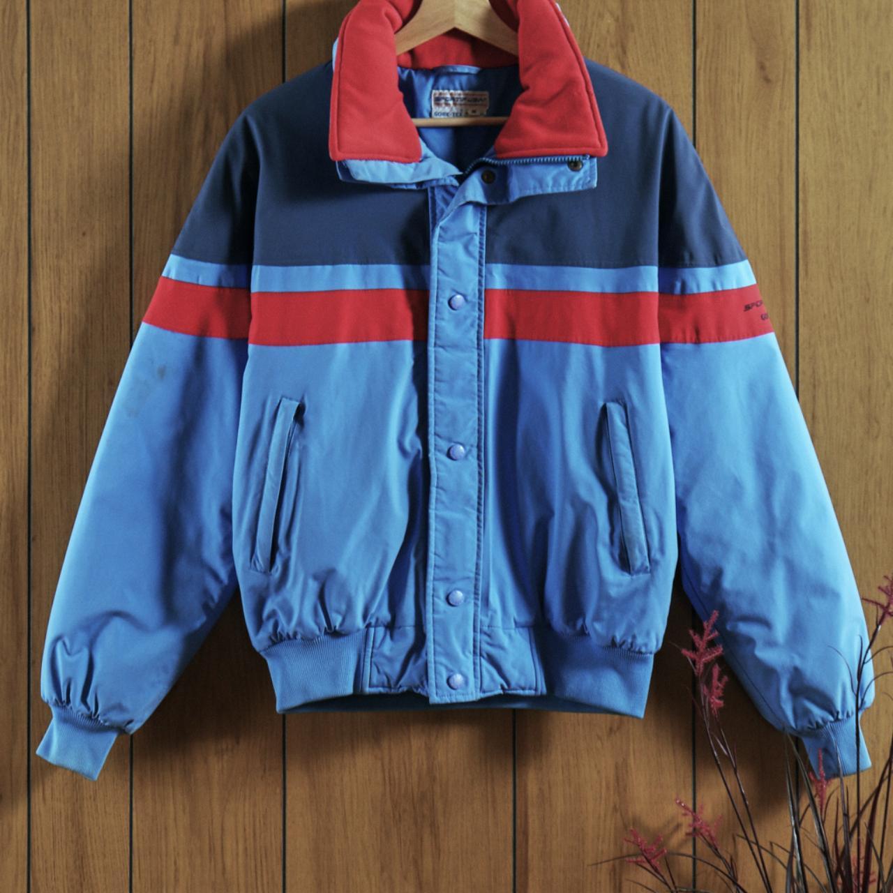 80's Vintage Jacket: 80s -Windbreaker- Mens red background