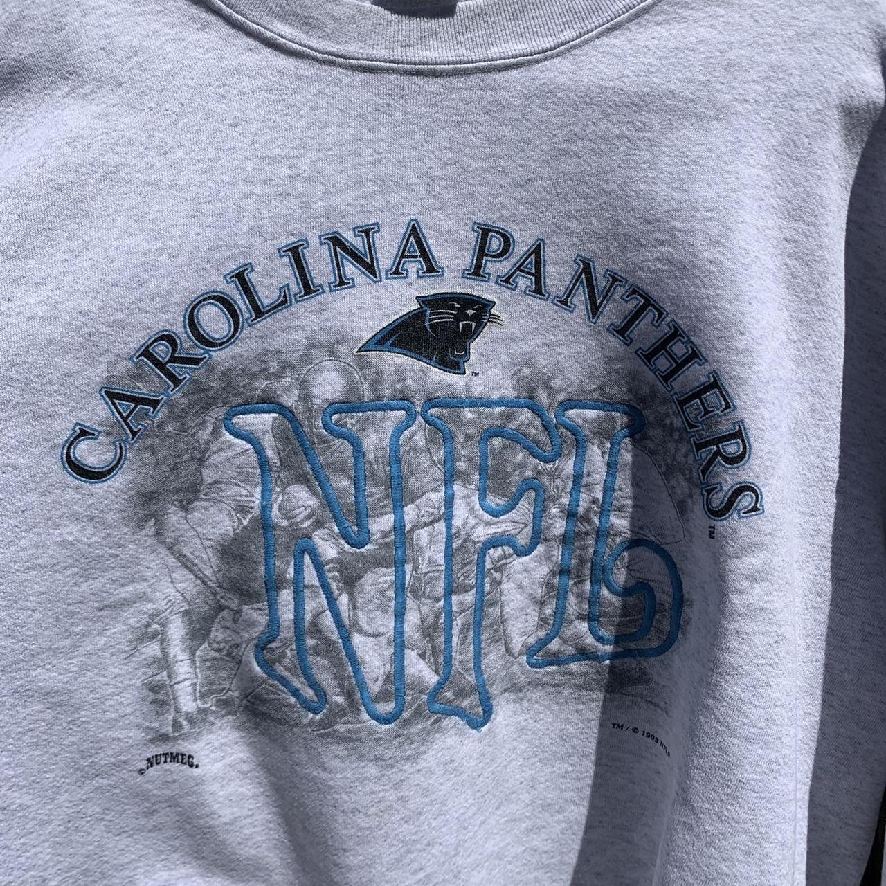 Vintage 80s/90s Carolina Panthers Doublesided Crewneck By Nutmeg