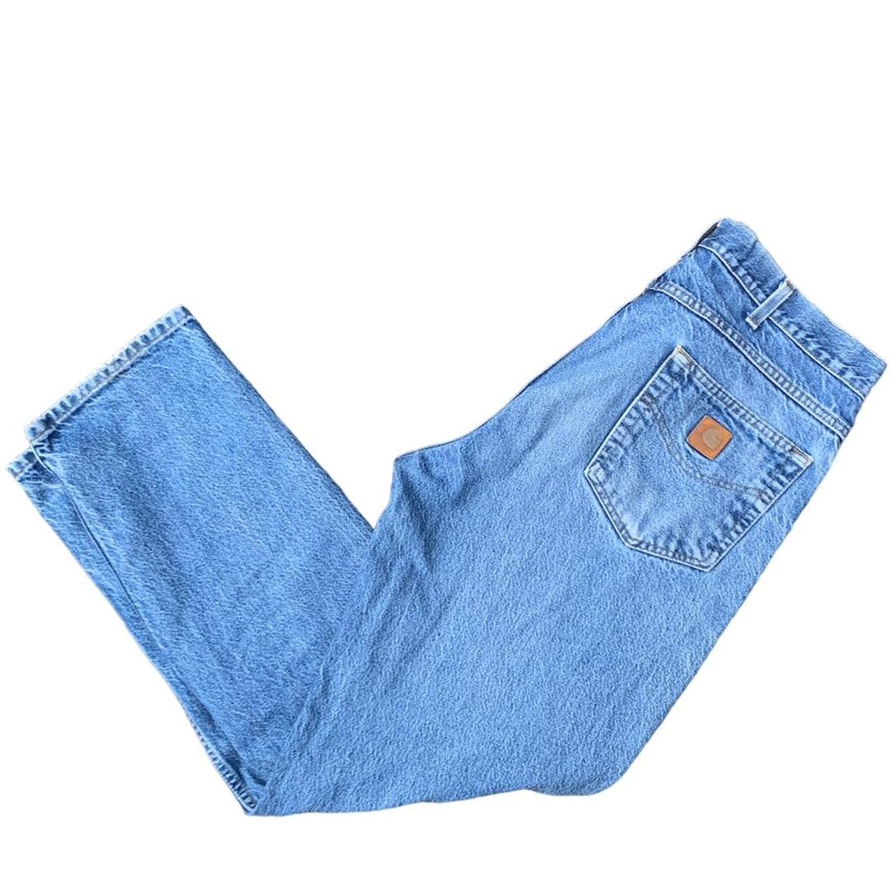 Vintage Carhartt Carpenter Jeans in Light Blue Denim