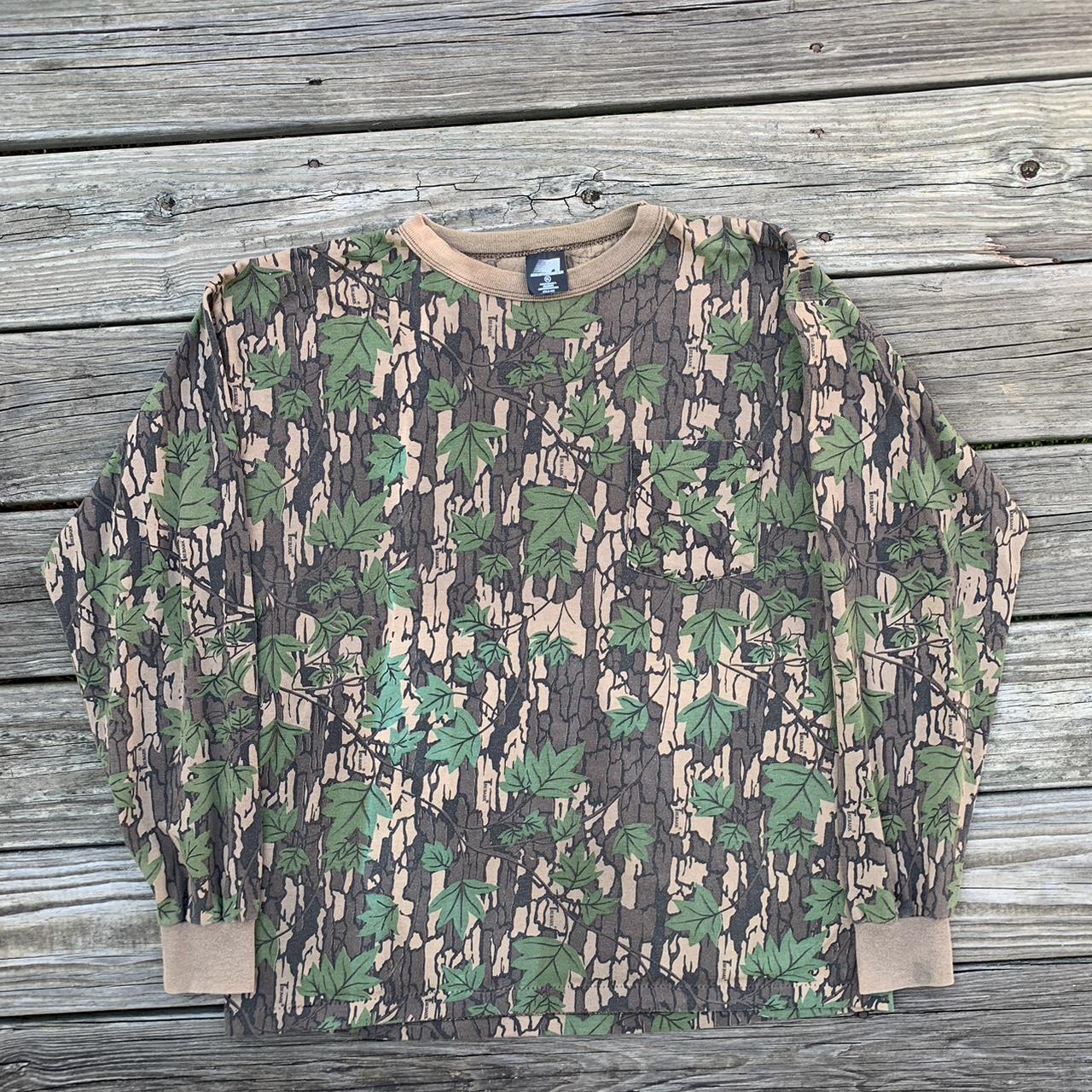 Vintage 1990s Camo Realtree style dairy boy camo... Depop