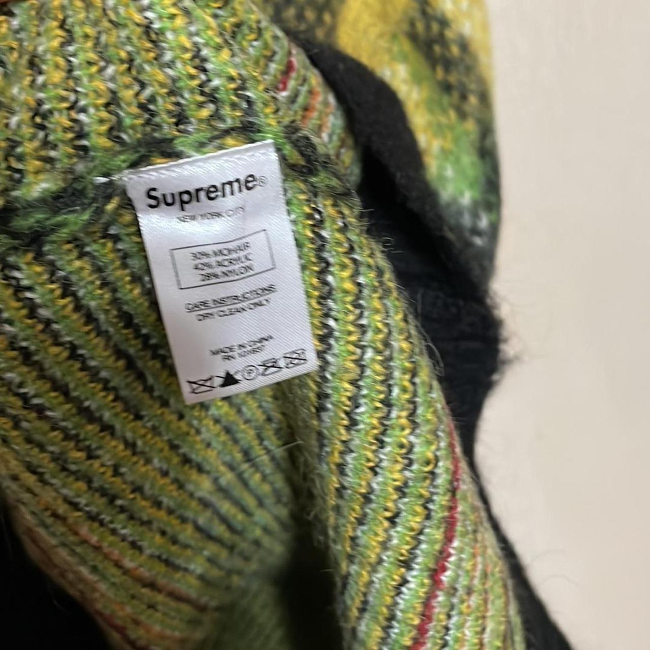 トップス 22FW Supreme Mohair Sweater acid green Supreme Brushed Mohair Sweater FW22 Acid Size L Authentic