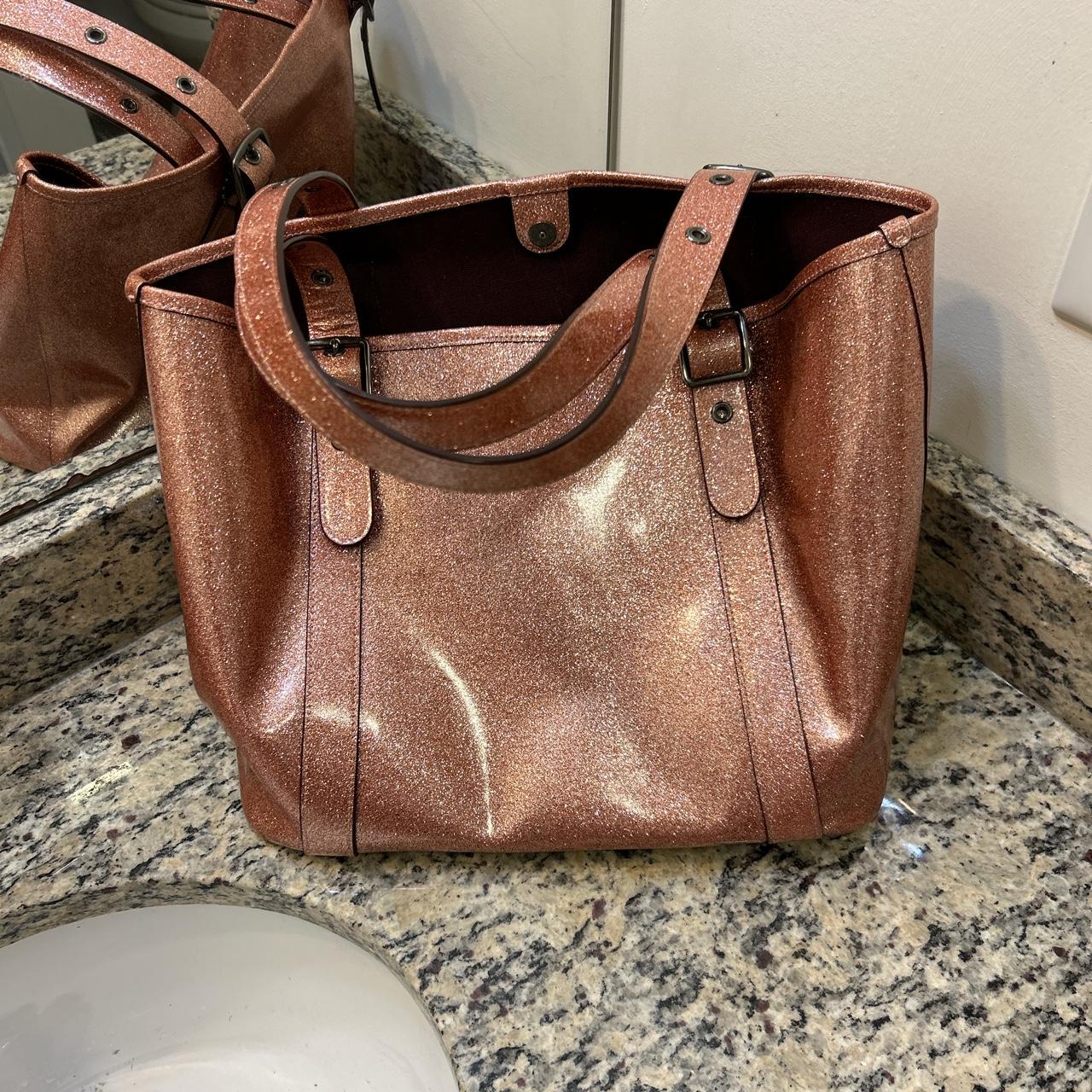 Rose gold best sale coach bag