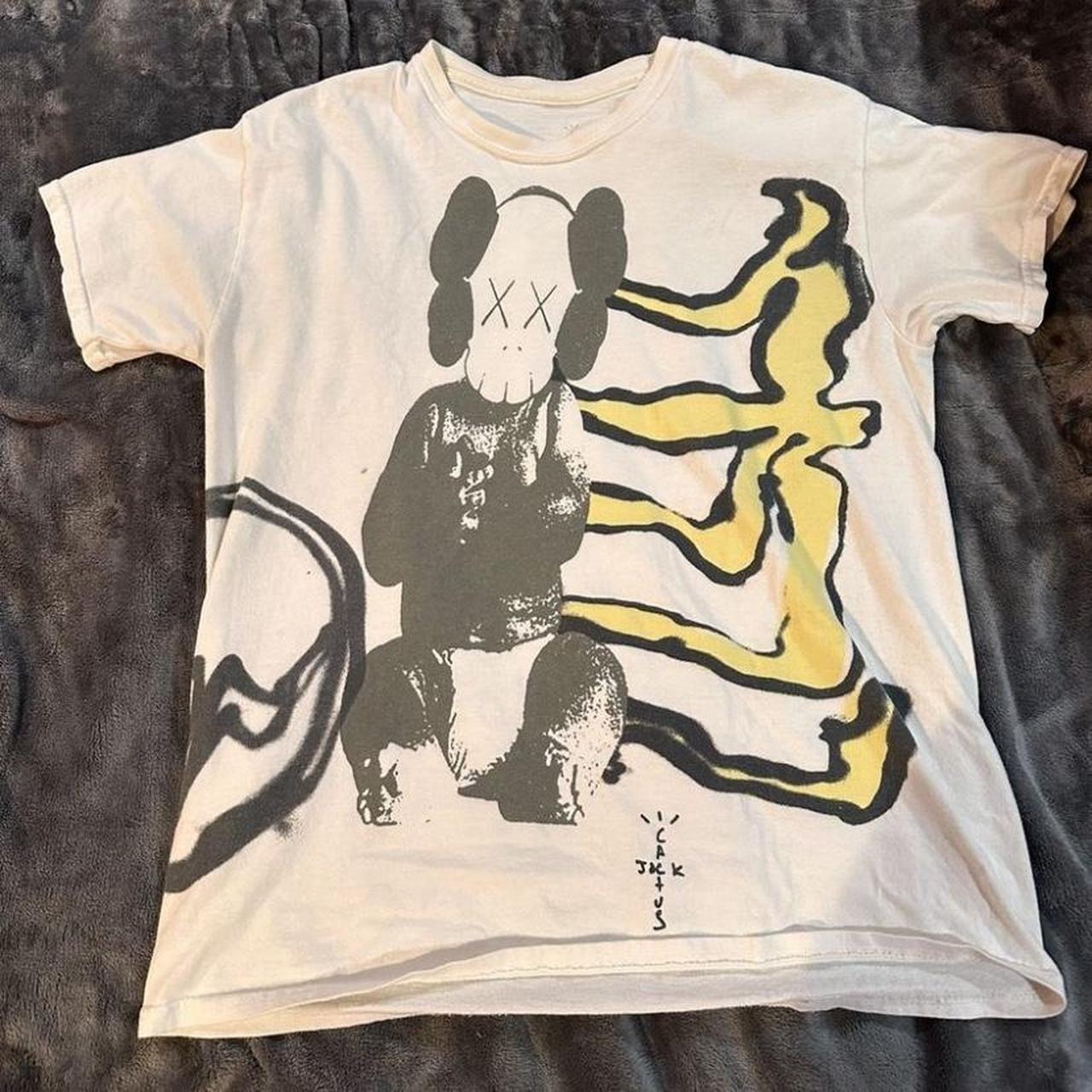 NEW Travis Scott Cactus Jack Kaws For Fragment Tee T-Shirt