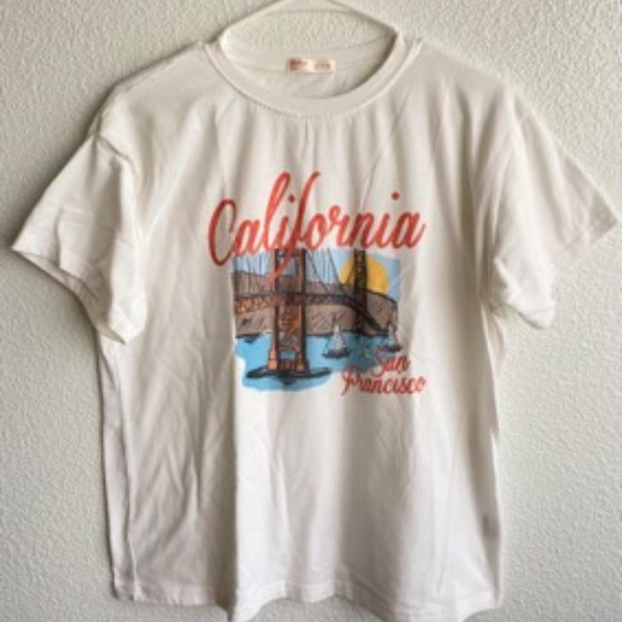 Vintage LA rams t-shirt with stains on the left - Depop