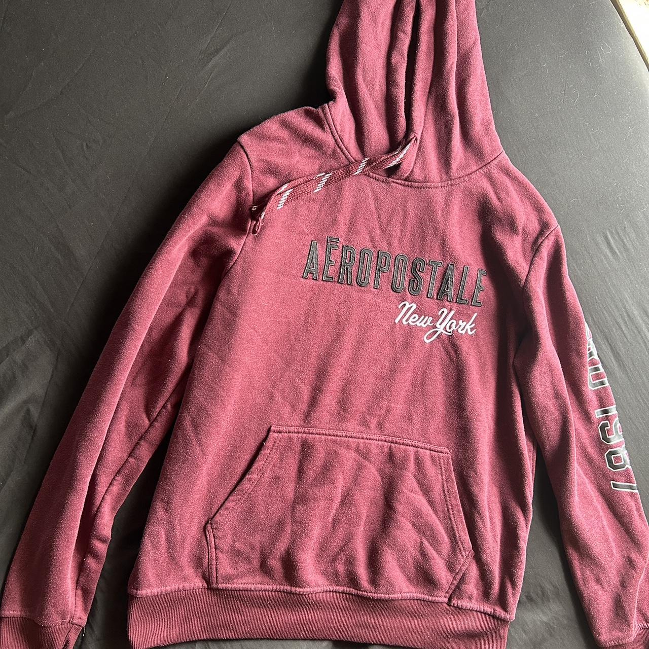 Aeropostale best sale burgundy hoodie