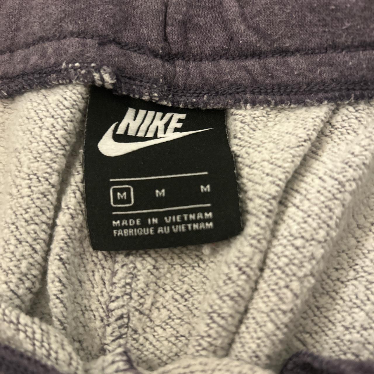 purple nike sweatpants size medium fits true to... - Depop