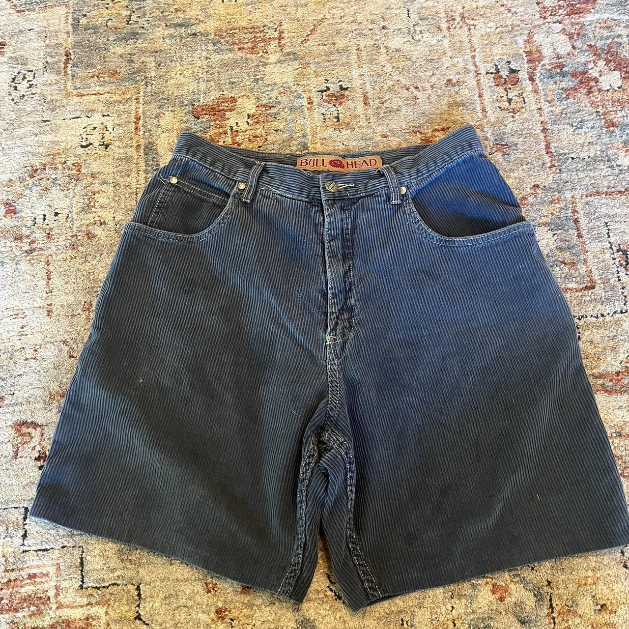 vintage bullhead corduroy jorts shorts. nice baggy... - Depop