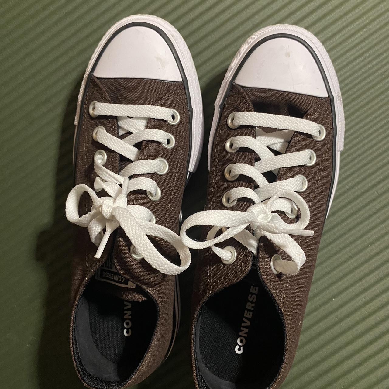 Converse brown platform Size 6.5 Have been used -... - Depop