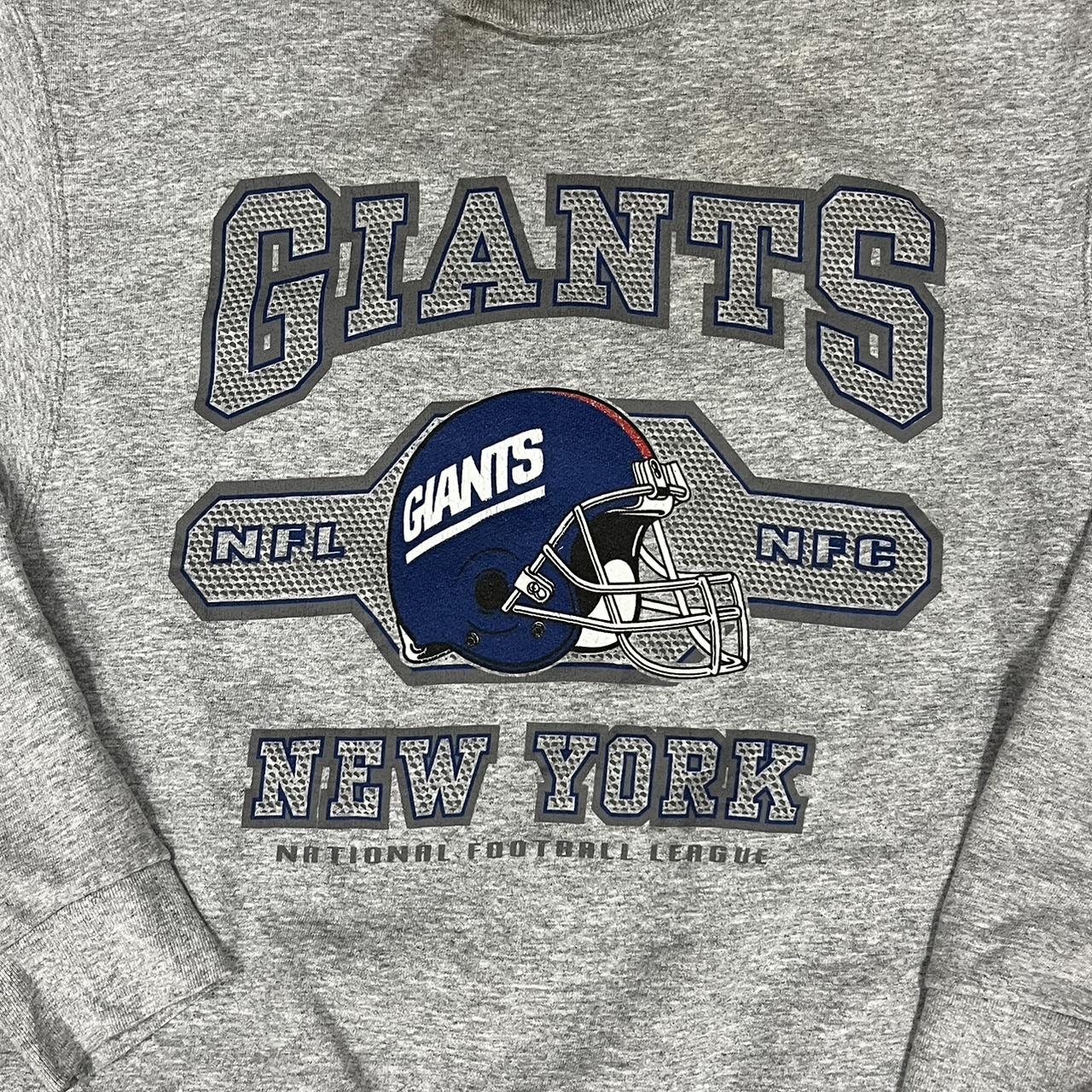 Vintage New York Giants sweatshirt in blue. Y2K - Depop