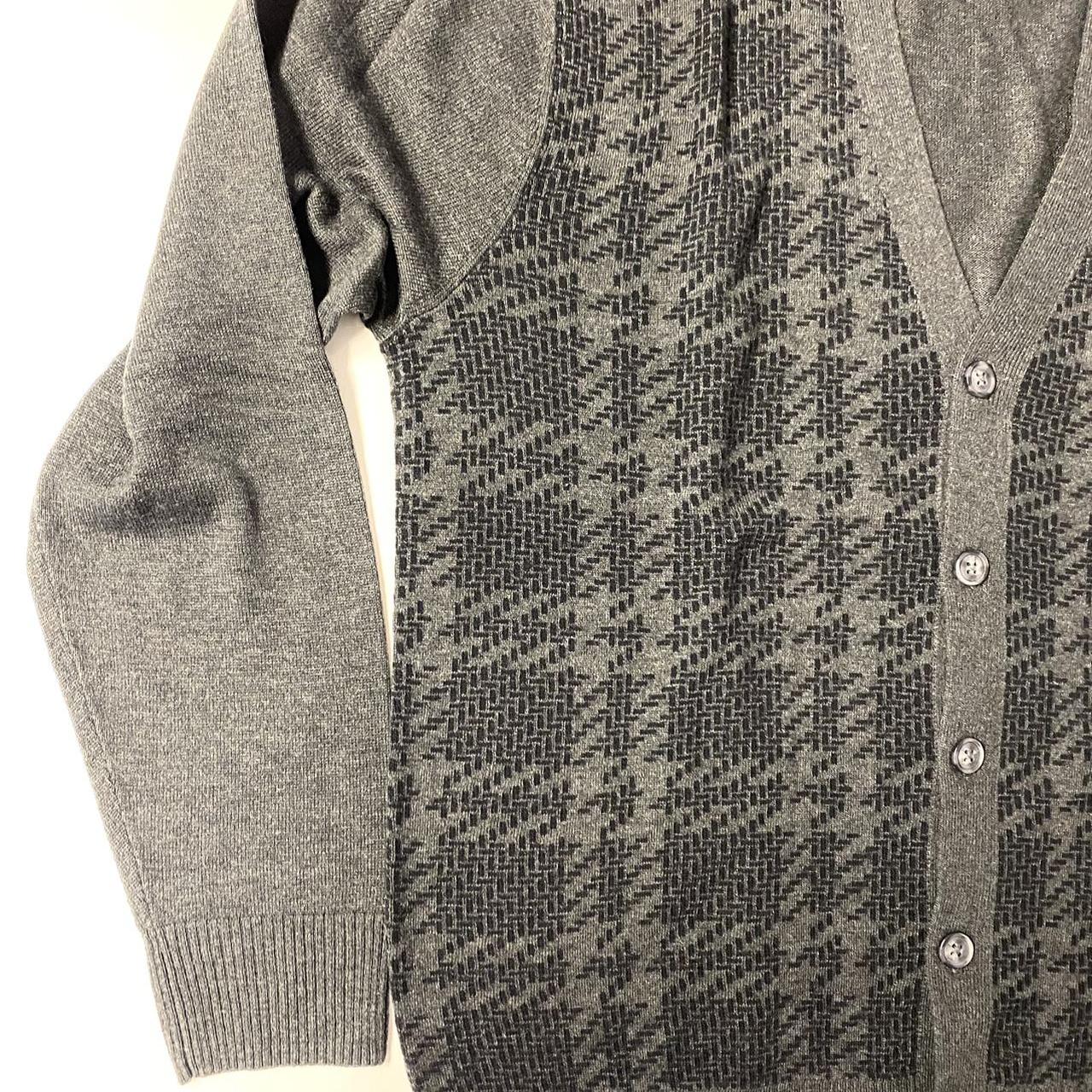 Men s Large Charcoal gray Perry Ellis Cardigan with. Depop