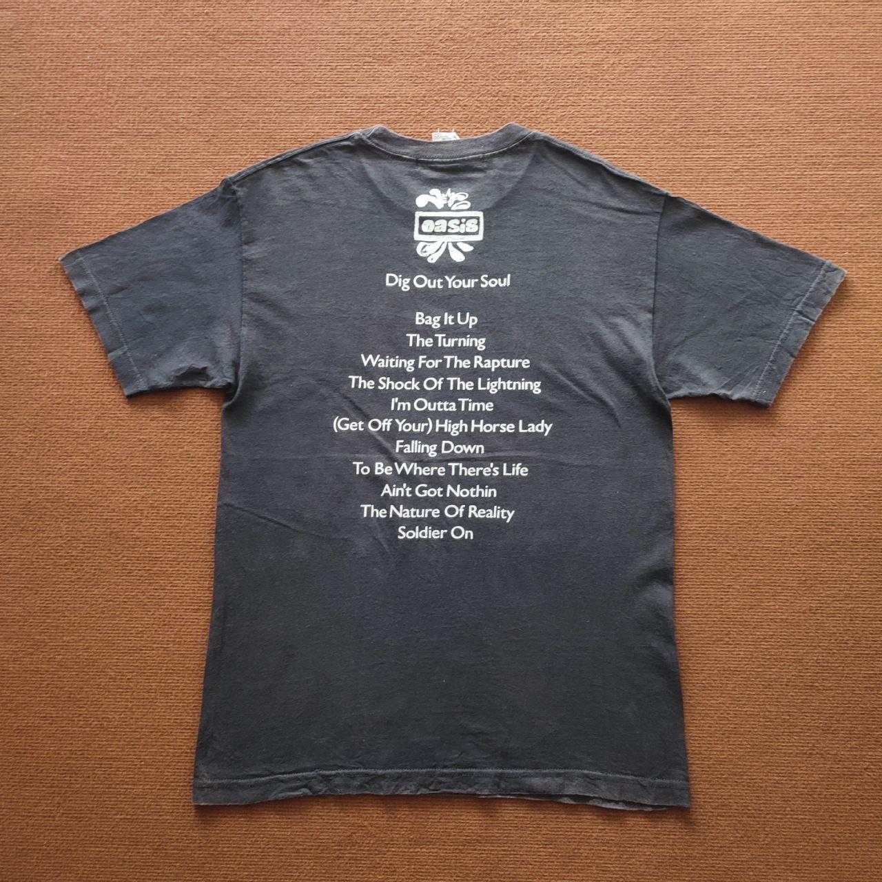 Oasis dig out your soul Tシャツ L 黒 バンド Oasis Dig Out Your Soul 2008 Tour British Rock Band Tee T