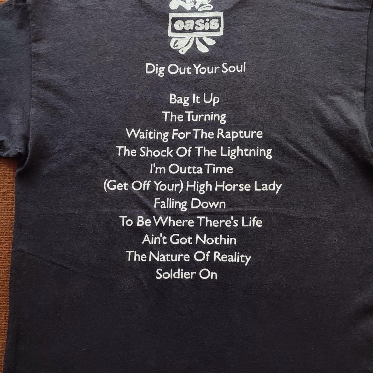 Oasis dig out your soul Tシャツ L 黒 バンド Oasis Dig Out Your Soul 2008 Tour British Rock Band Tee T