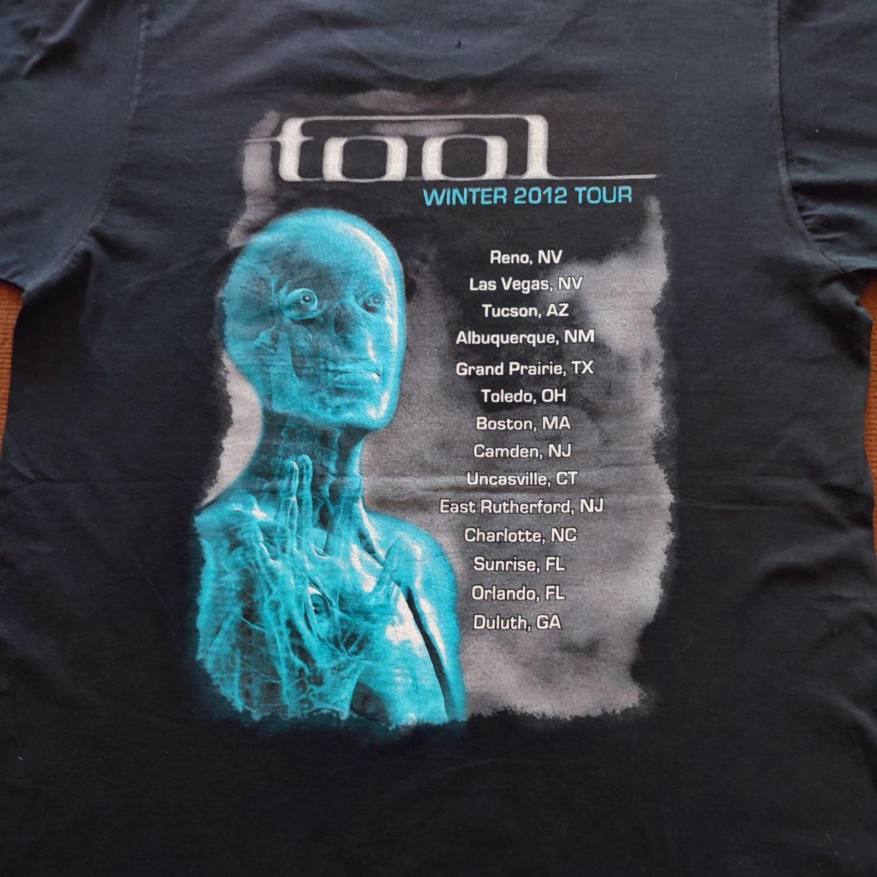 Vintage TOOL Winter 2012 Tour Band T-shirt All - Depop