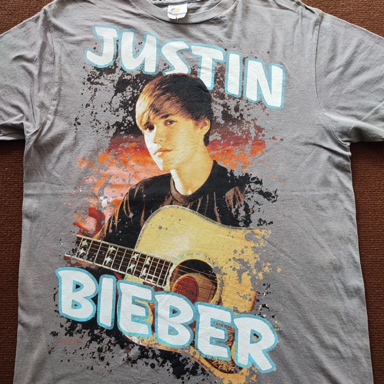 Justin bieber grey outlet t shirt