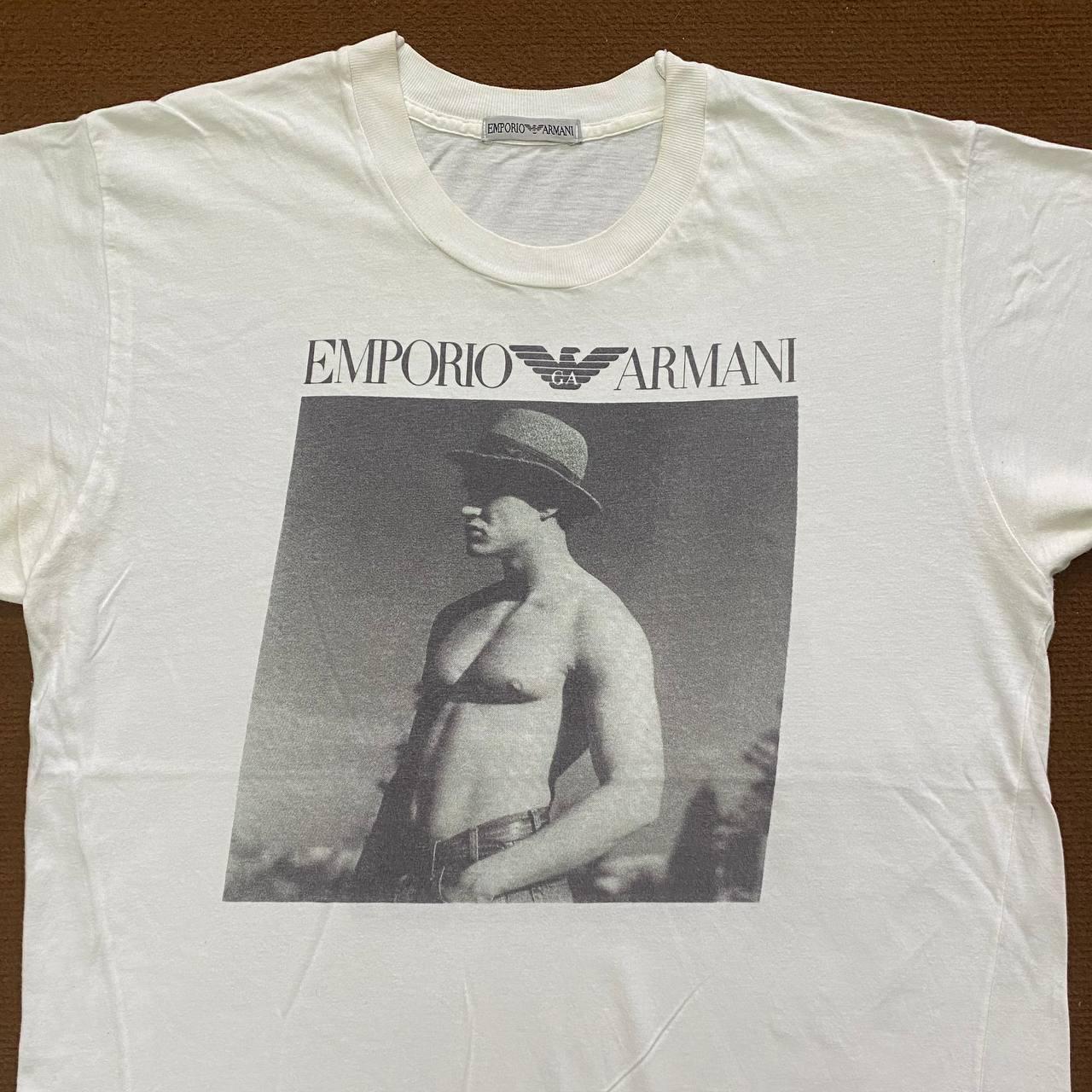 Vintage 90s Vintage Armani Exchange T Shirt Armani Big Logo