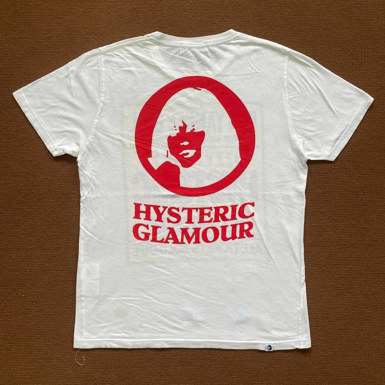 Hysteric Glamour Tee outlet Laboratory Sounds WHITE RED Vintage