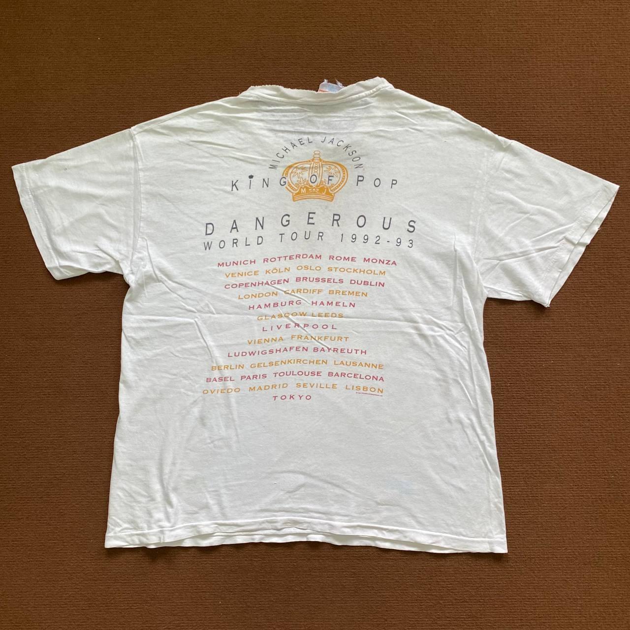 新品1992-1993 Michael JacksonデンジャラスツアーTシャツ 1992-1993 Michael JacksonデンジャラスツアーTシャツ - メルカリ