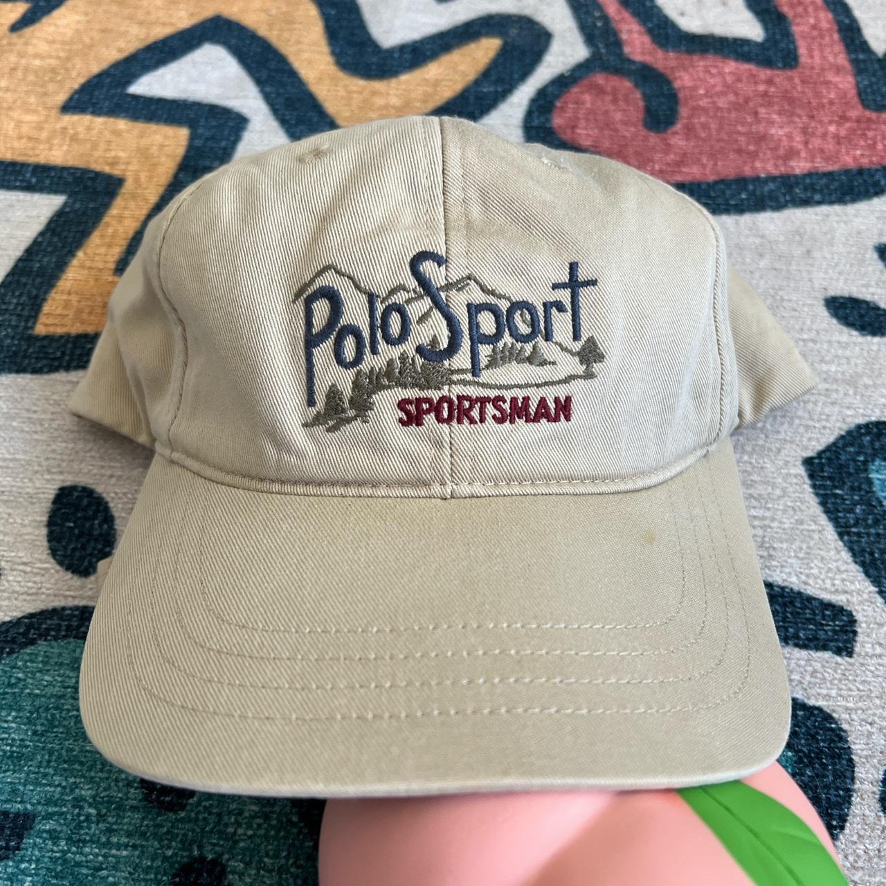 1990s Polo Sport “Sportsman” Cap Khaki O/S Hat... Depop