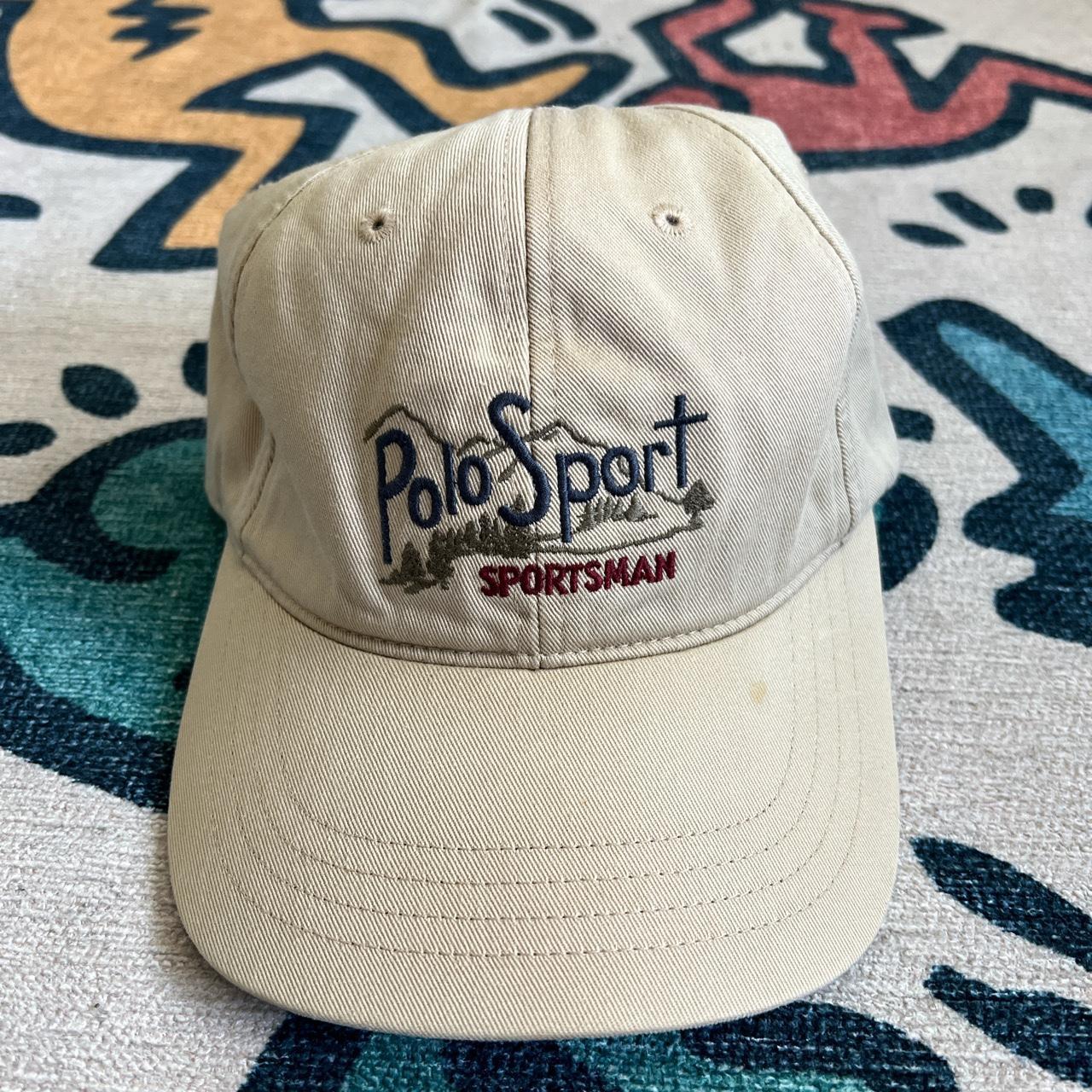 1990s Polo Sport “Sportsman” Cap Khaki O/S Hat... Depop