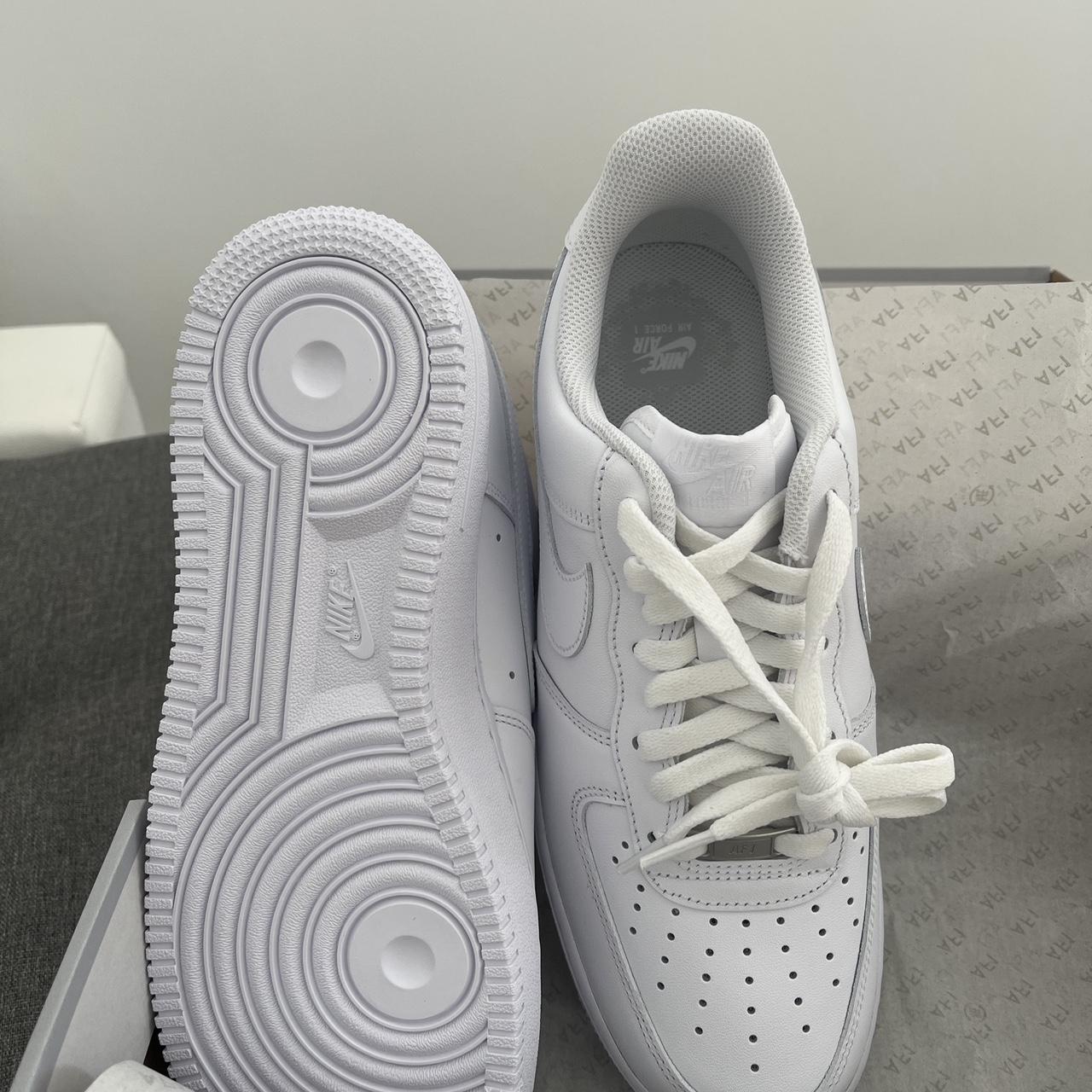 Nike Air Force 1 '07 low triple white Size UK 8, new... - Depop