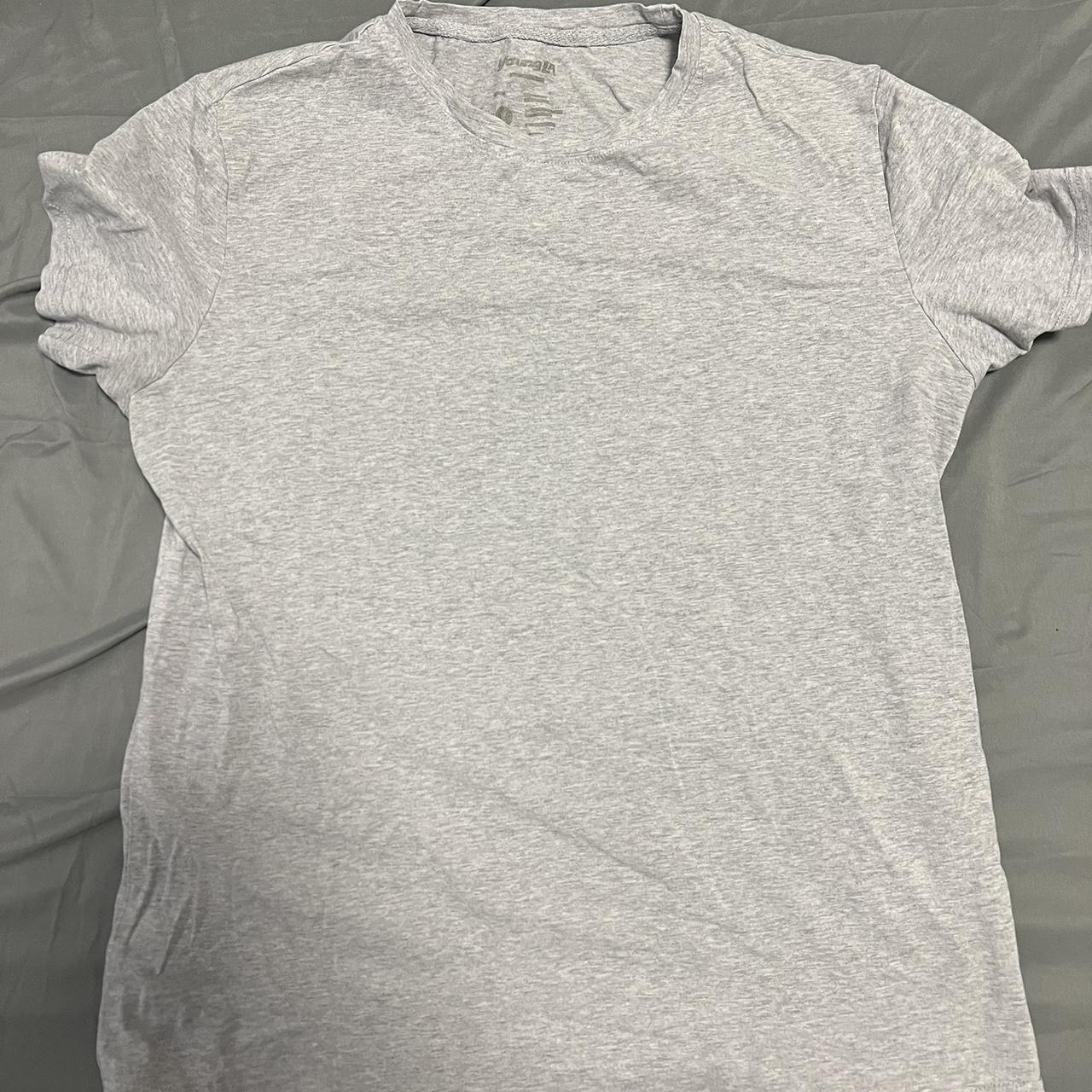 Young LA grey scoop tee Large - Depop