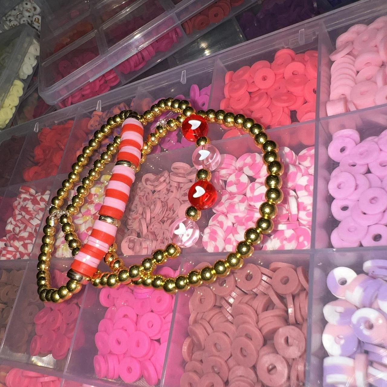 Valentine's Heart Clay Bracelet – Poppy Lane & Co.
