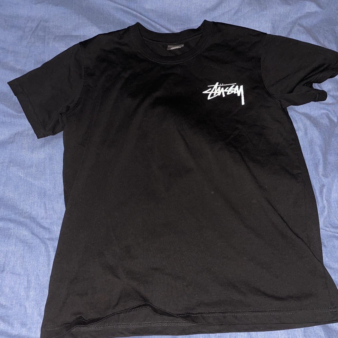 Stussy black dice tshirt - Depop