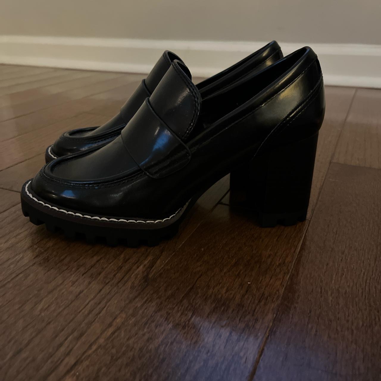 H&M Women's Black Loafers Depop