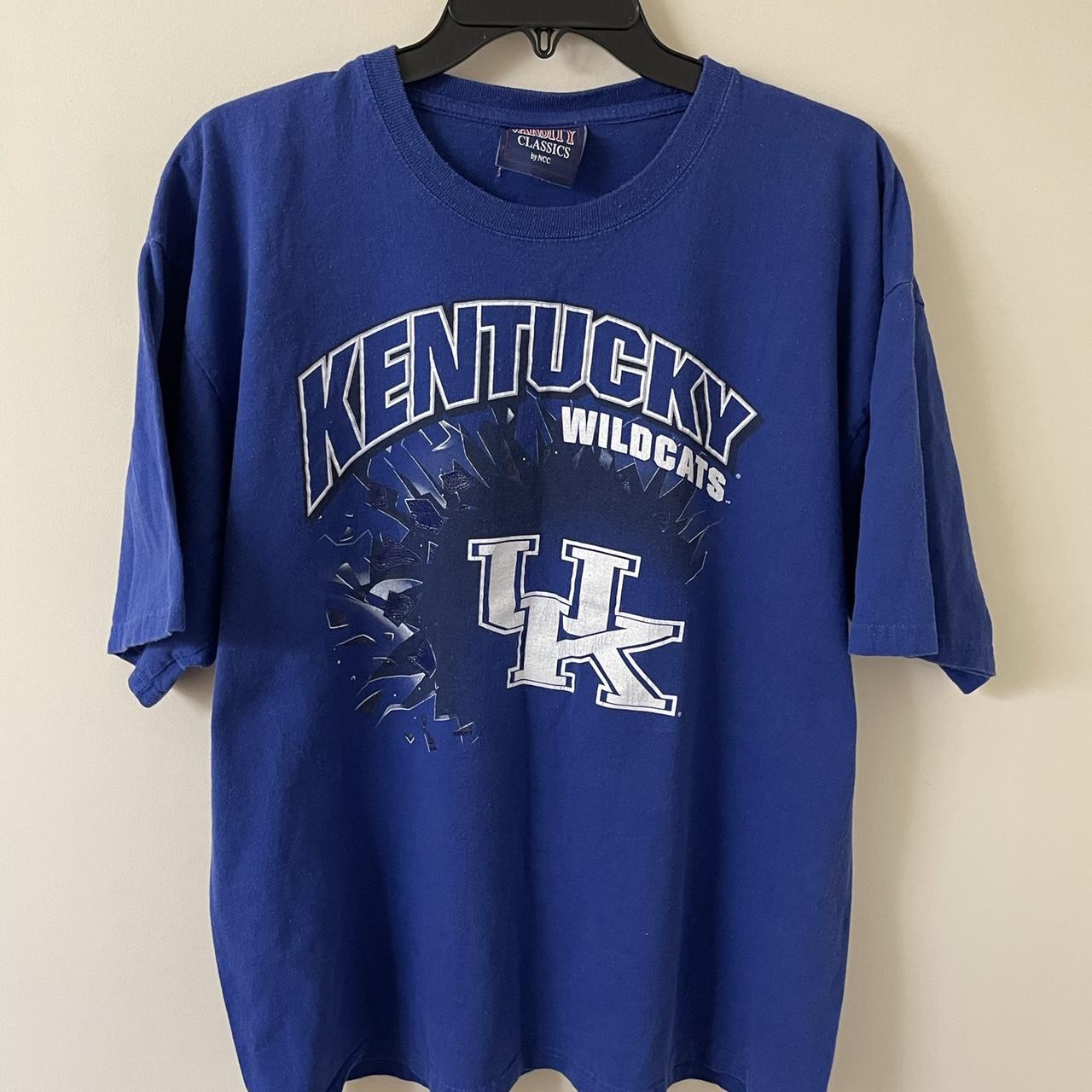 Vintage Y2K University Of Kentucky Wildcats Shirt... - Depop