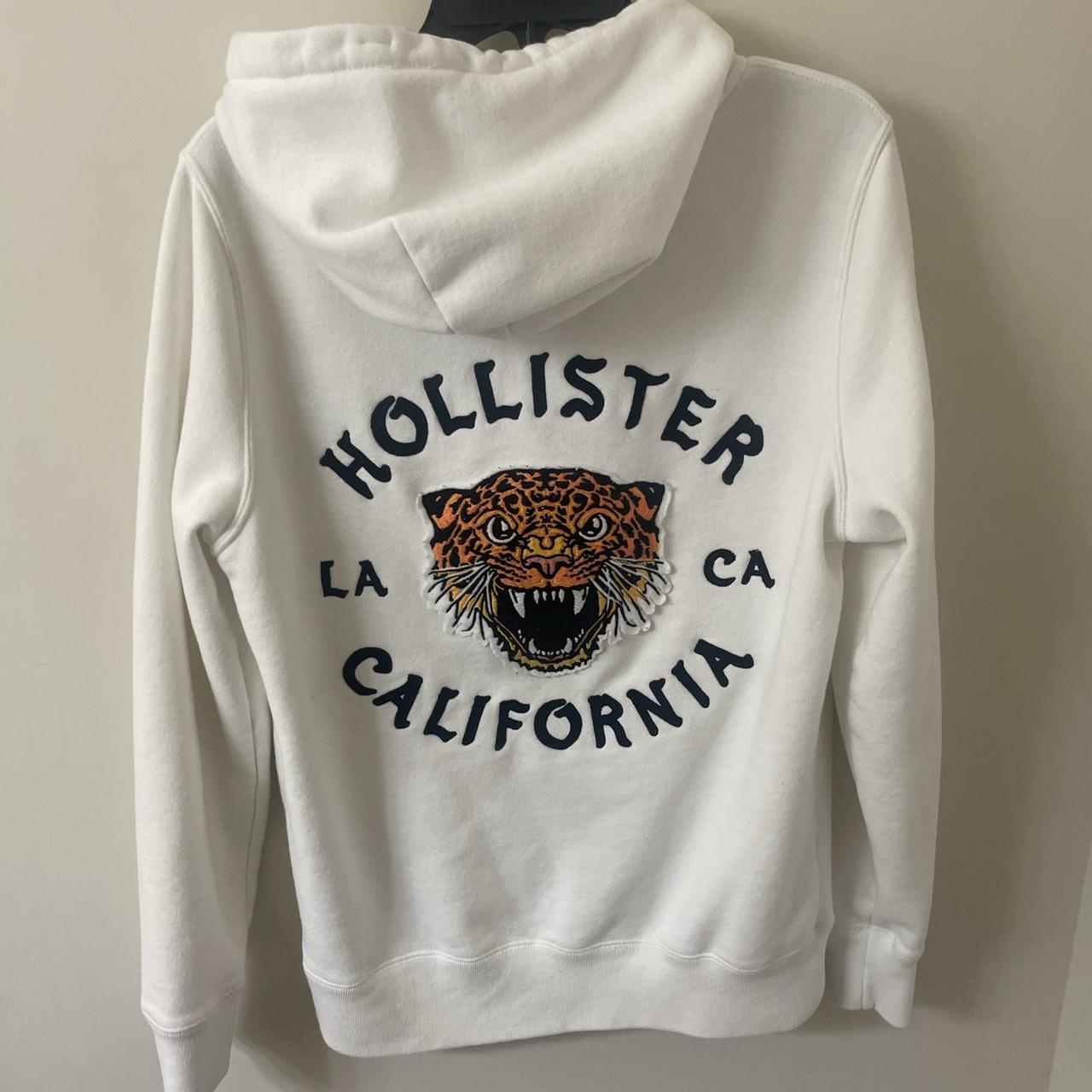 Hollister California Embroidered Tiger Hoodie Size