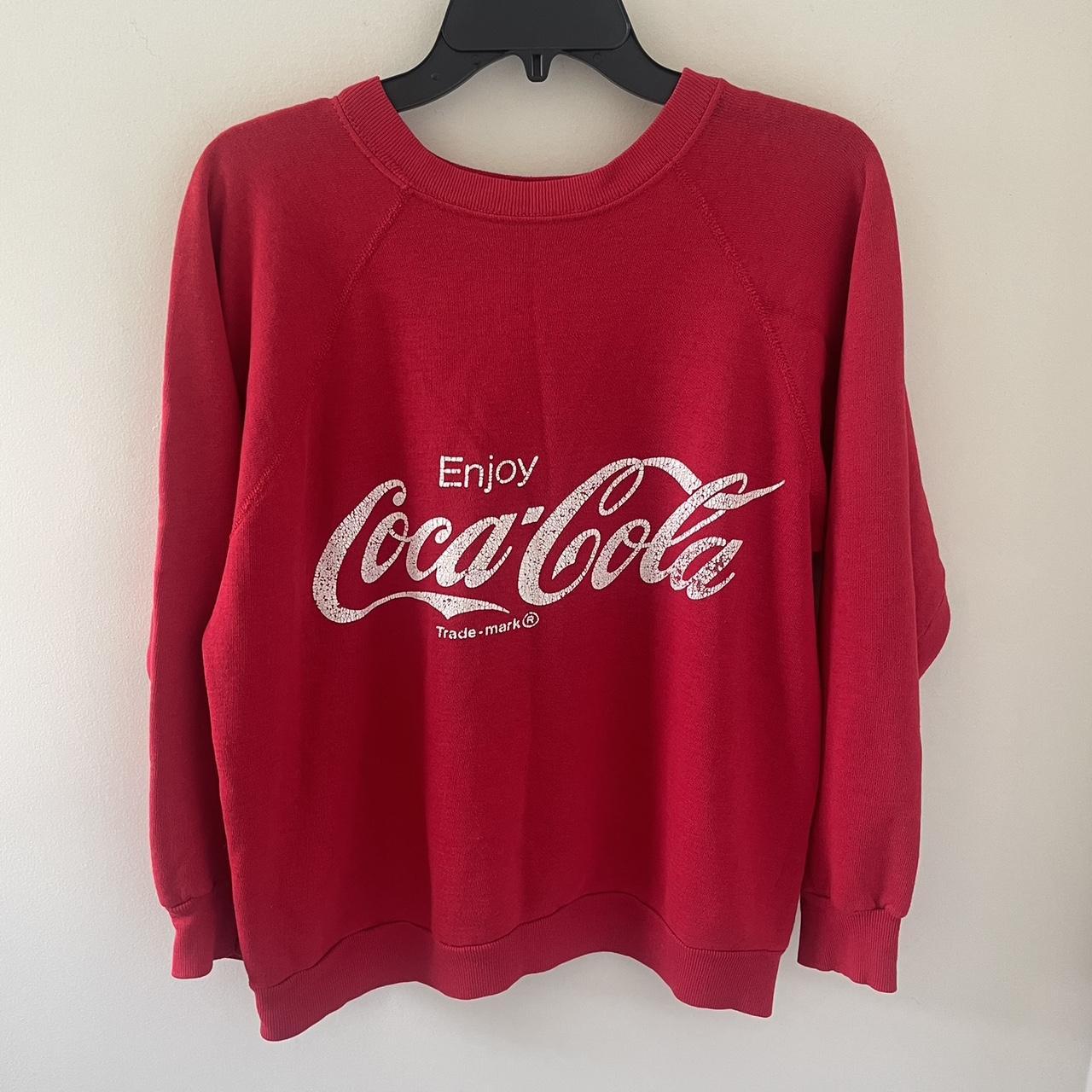 Vintage 80s Coca Cola Pullover Sweatshirt Size