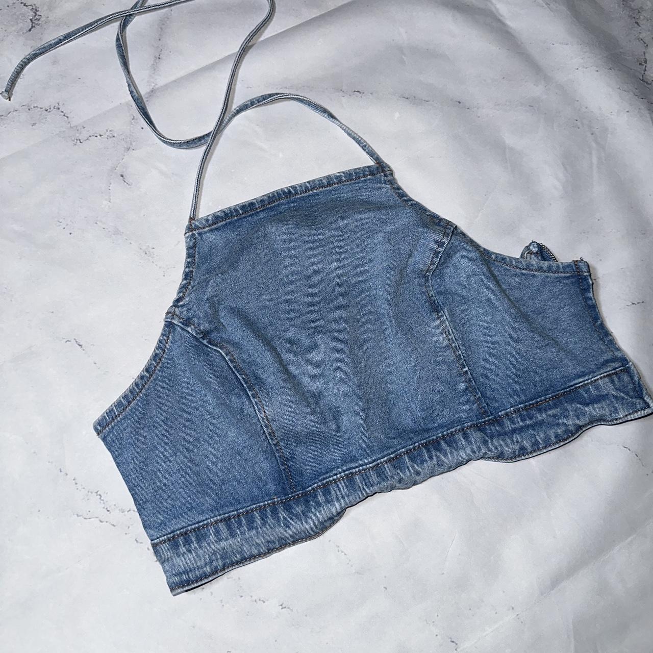 Denim halter top forever 21 on sale