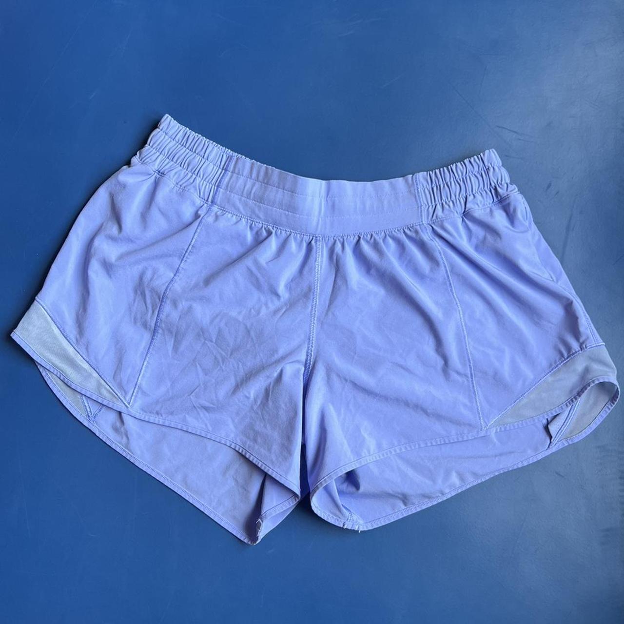 Lavender Purple Lululemon Workout Shorts Size 10,... - Depop