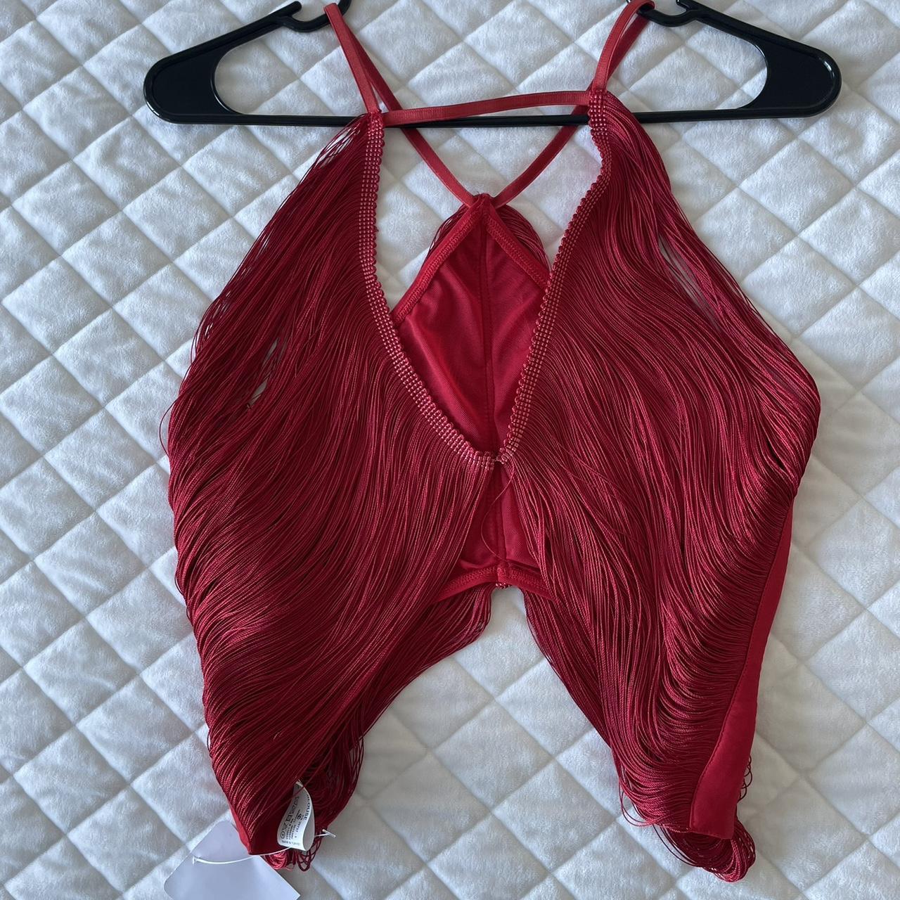 Red String Top - Similar to Cult Gia - Size... - Depop