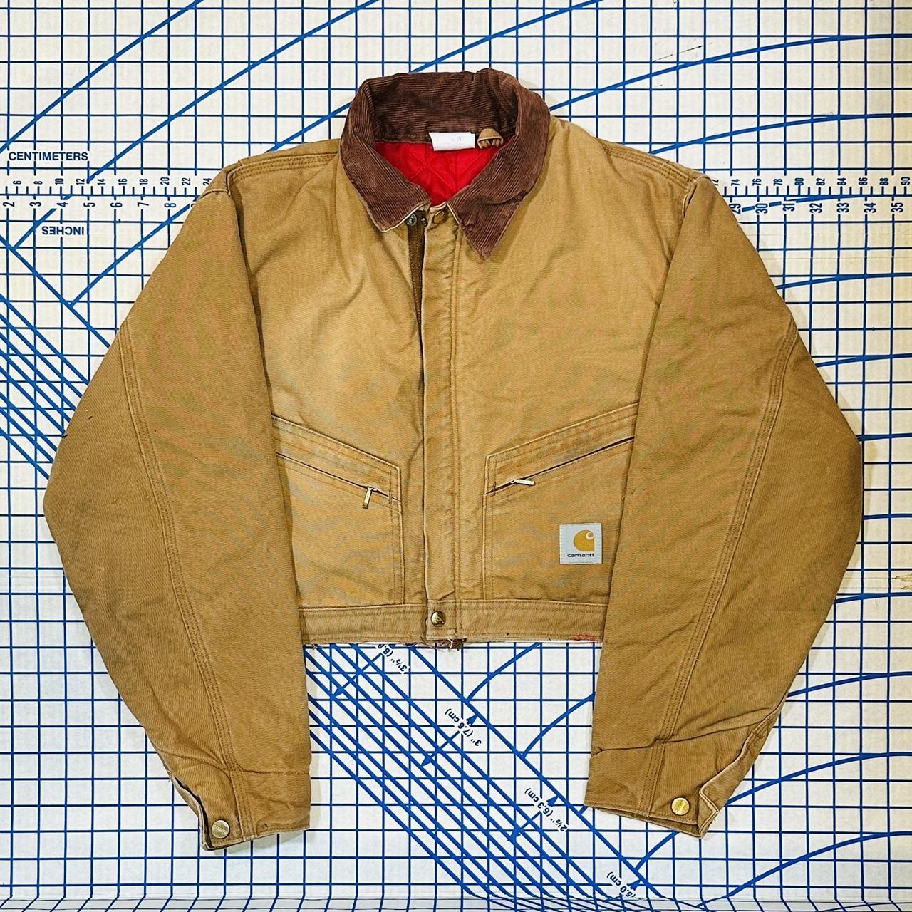 Womens large cropped Carhartt jacket. (working... - Depop