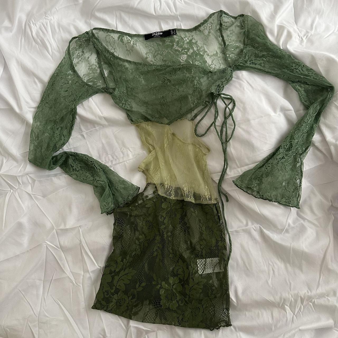 jaded london green dress