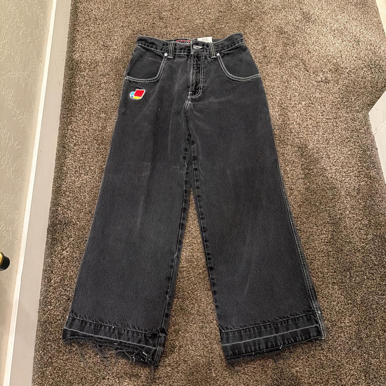 JNCO Men's Distressed Jeans - Black/Grey - 30" – … - image 2