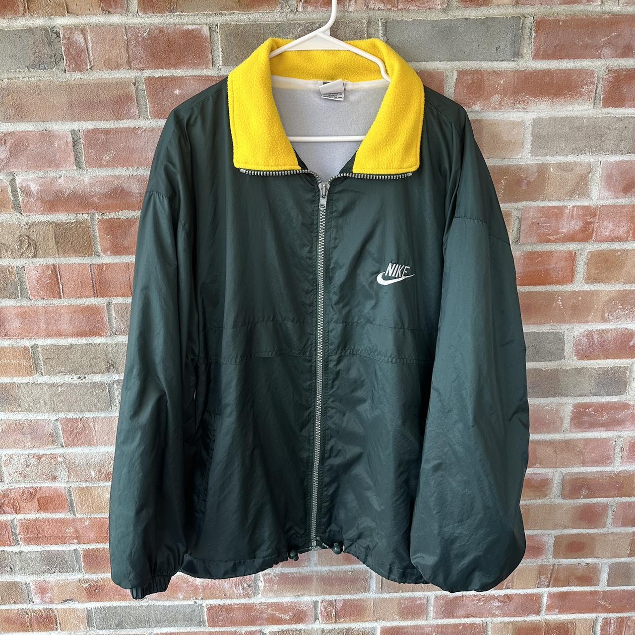 Nike Men's Windbreaker Jacket - Yellow - XL