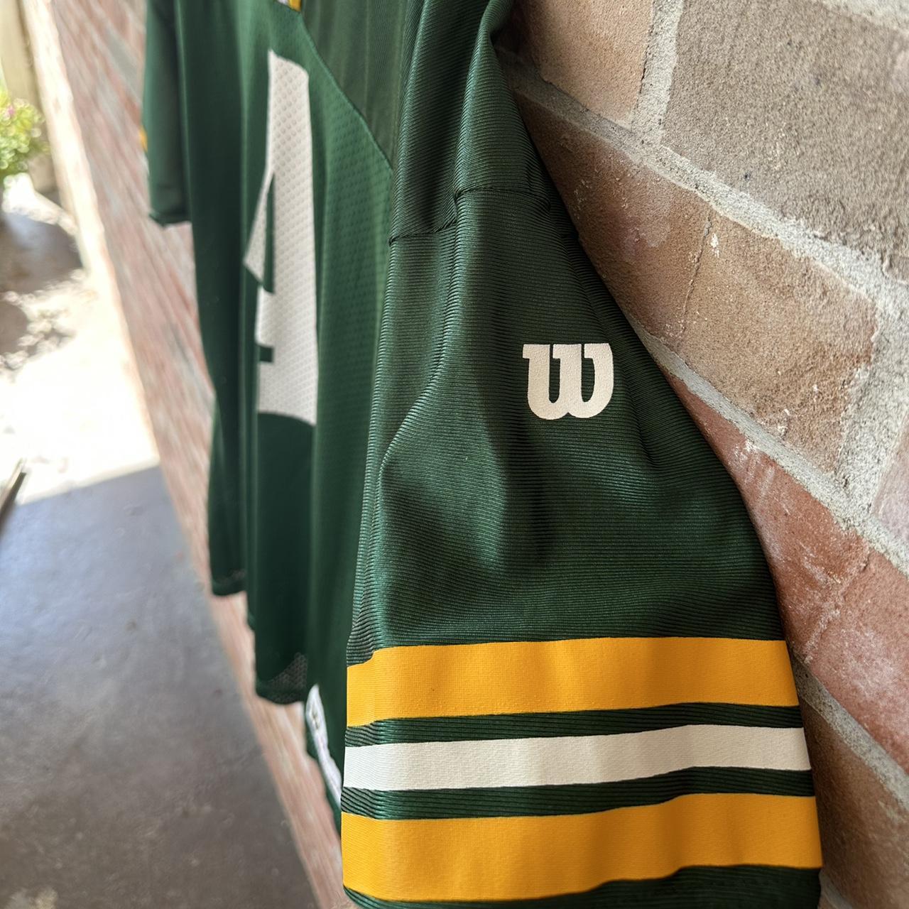 1998 Brett Favre Green Bay Packers Jersey Logo 7 L - Depop