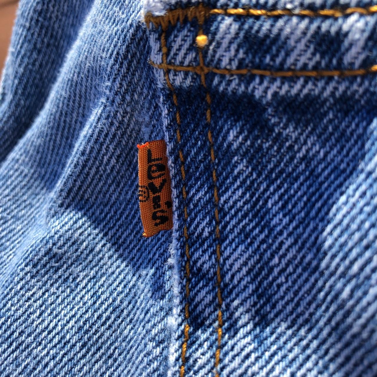 vintage orange tag levi 505s - Depop