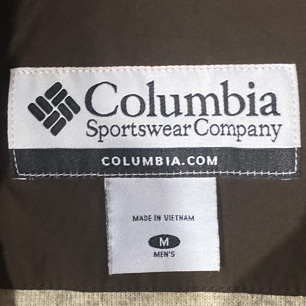 Tan Columbia fleece jacket Size M No flaws - Depop
