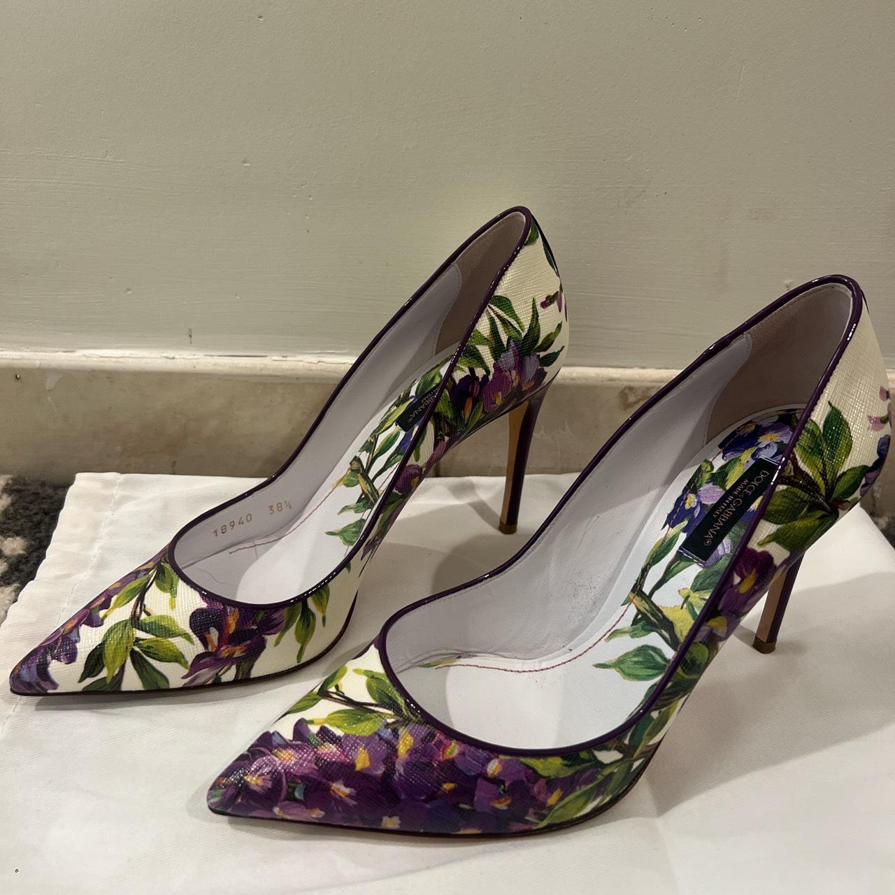 Dolce and clearance gabbana floral heels