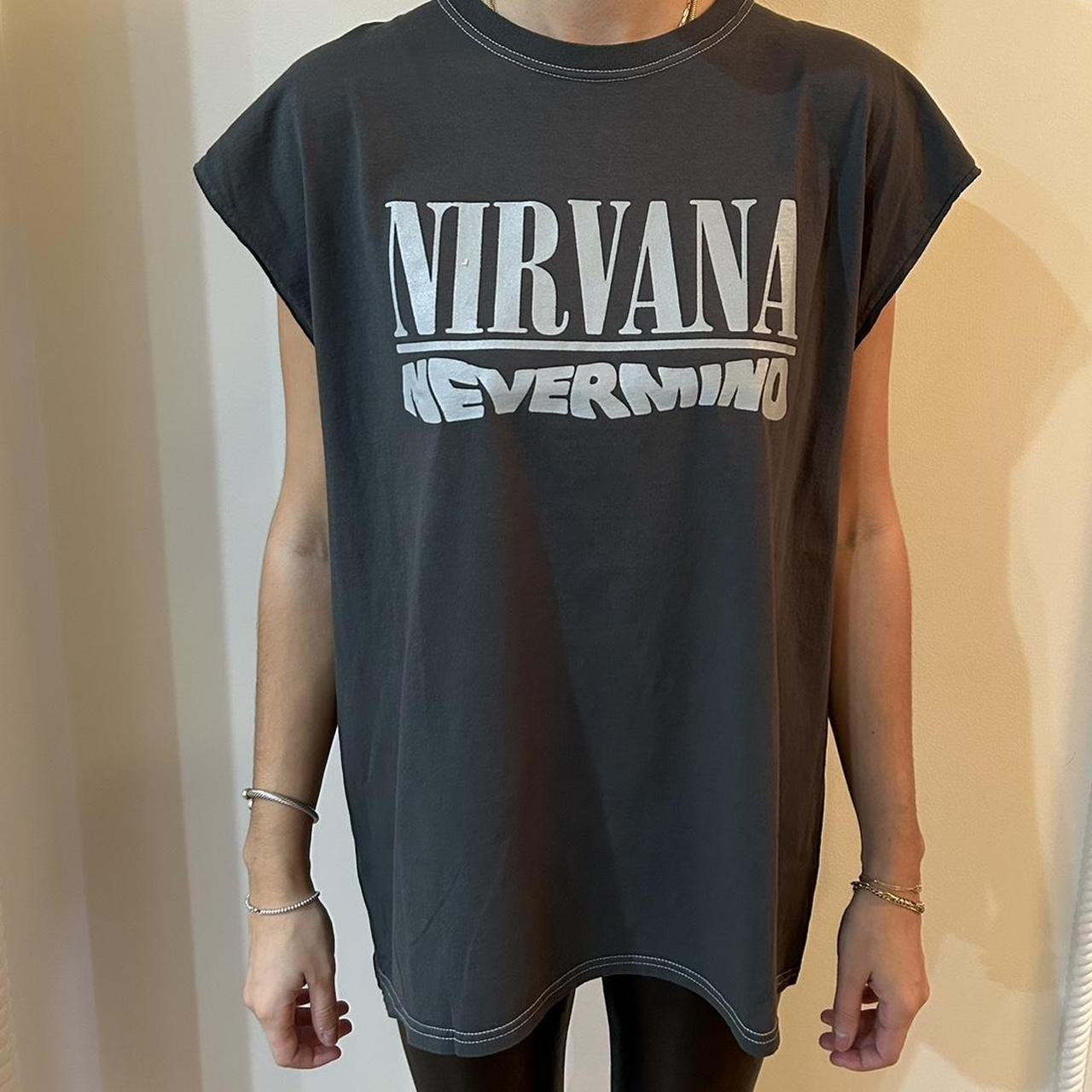 Nirvana Nevermind Muscle Tee - L Never Size worn... Depop