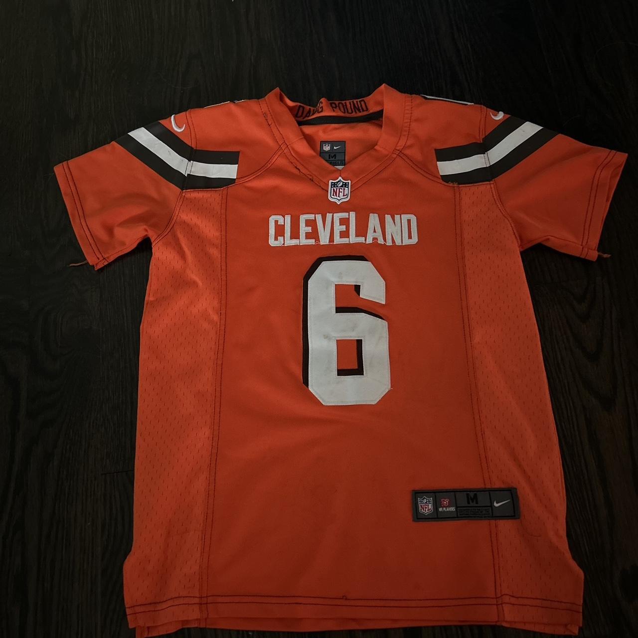 Baker Mayfield Jersey YM Cleveland Browns #6 Orange - Depop