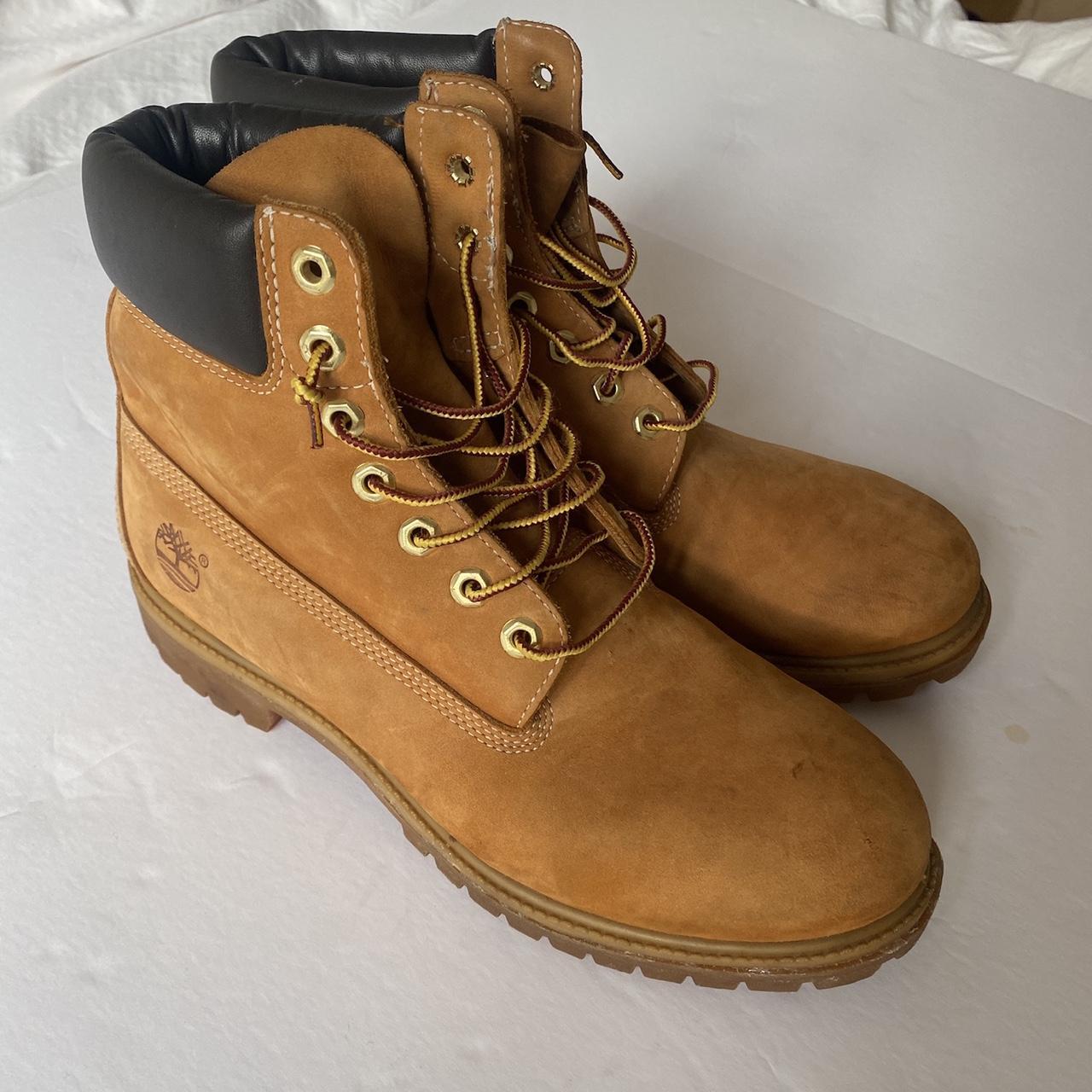 Wheat timbs 6inch mens size 10 size 10 mens. Wheat... - Depop