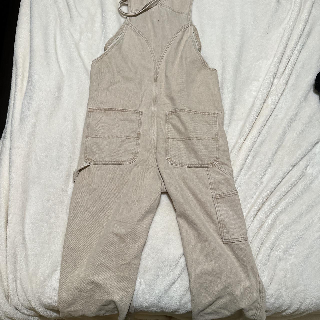 Bdg washed cream overalls Depop