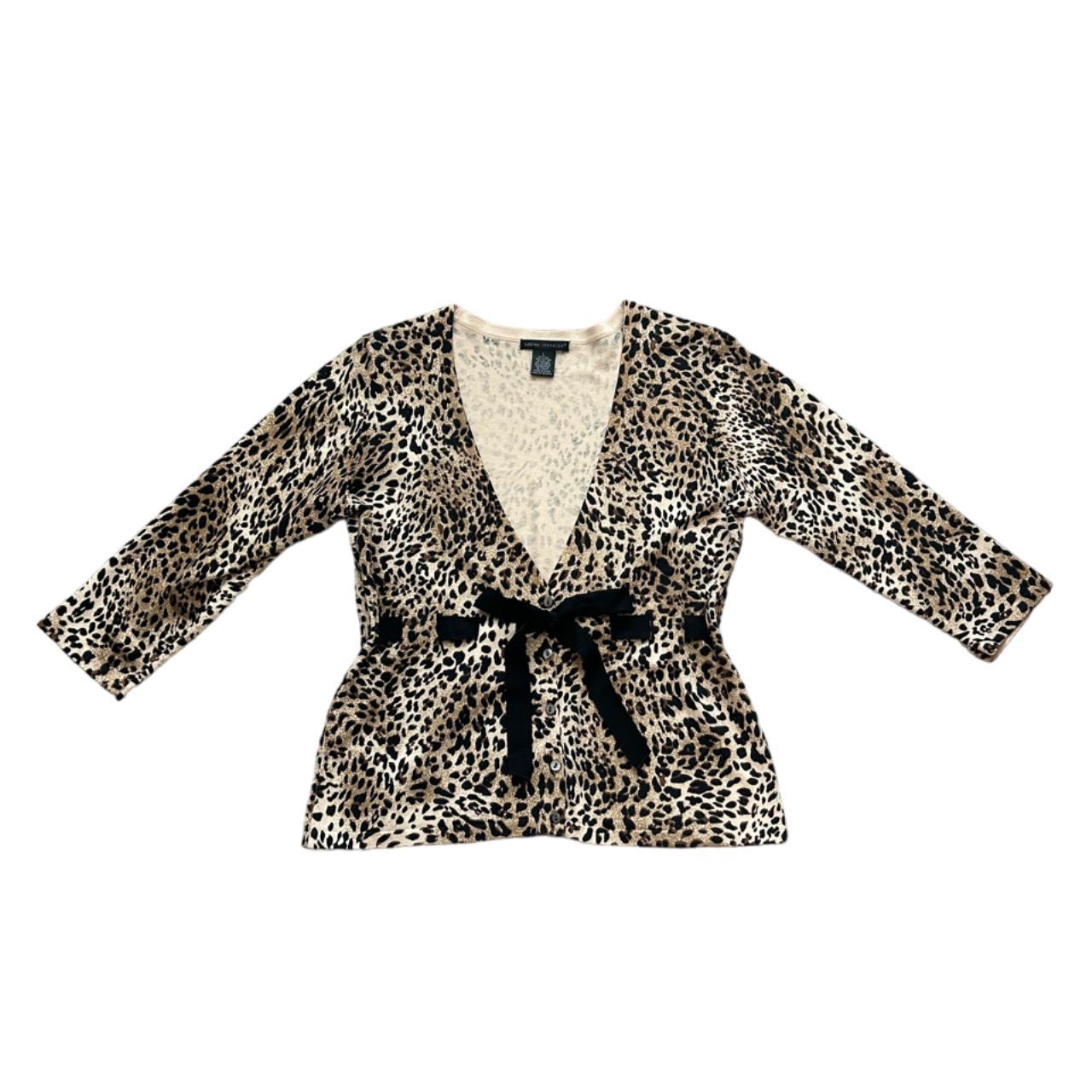 Cheetah cardigan sweater best sale