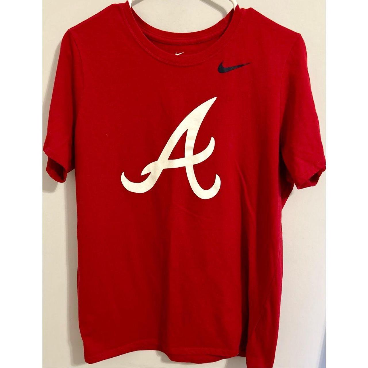 Atlanta Braves Nike Dri-Fit Short Sleeve Shirt Men's - Depop