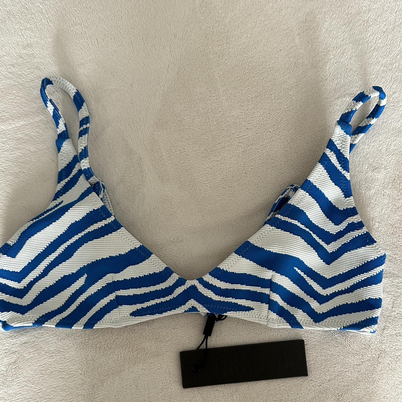 TRIANGL BIKINI SET Maia zebra splash bikini set Size... - Depop