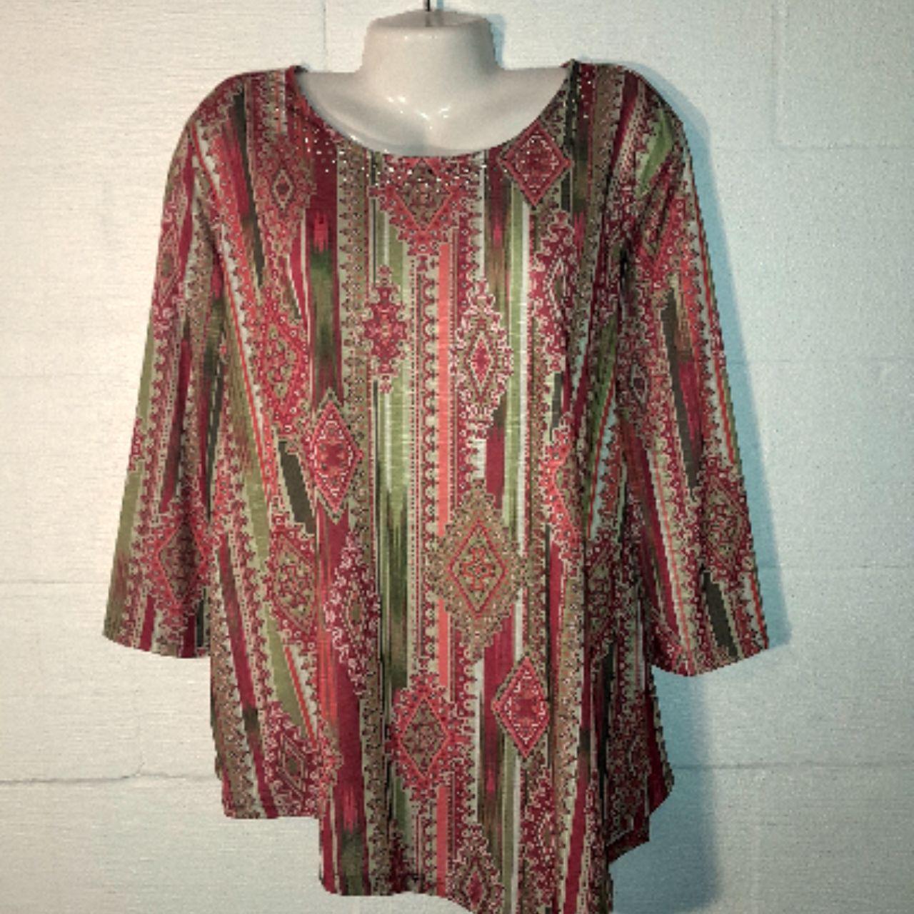 Ruby Rd. Women's Blouse - Multi/Red - XXL – Ruby … - image 2